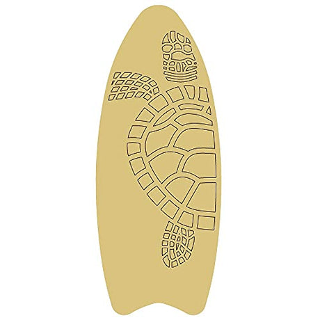 Surf Board Sea Turtle Design by Lines Cutout Unfinished Wood Summer Nautical Beach Door Hanger MDF Shape Canvas Style 1 Art 1 (24") Diverse Woodworking