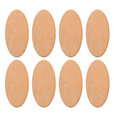 EXCEART Wood Cutout Shapes 20pcs Unfinished Wood Oval Circle Wood Pieces Blank Ornaments Wooden Cutouts for DIY Crafts Painting Engraving Wood DIY EXCEART