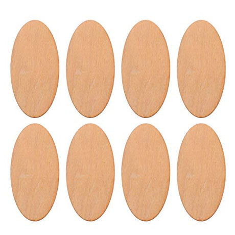 EXCEART Wood Cutout Shapes 20pcs Unfinished Wood Oval Circle Wood Pieces Blank Ornaments Wooden Cutouts for DIY Crafts Painting Engraving Wood DIY EXCEART