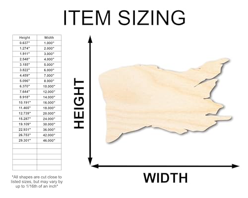 Unfinished Wood Tattered Flag Shape | Pirate Flag | Craft Cutout | up to 24" DIY 24" / 1/8" 24 Hour Crafts