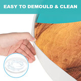 Sntieecr 24 Inch Resin Table Molds, Large Round Epoxy Table Mold for Charcuterie Board, River Coffee Table, DIY Art Home Decoration Sntieecr