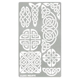 Aleks Melnyk #37.2 Metal Journal Stencil, Pyrography Celtic Patterns, Wicca Stencil, Celtic Knot Stencil, Viking Stencil, Wood Burning Template, Wood - WoodArtSupply