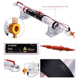 Cloudray 40W Laser Tube 720mm Dia.50mm,CO2 Laser Tube 45W,Cable Preconnected with Coating,40 Watt C02 Laser Tube With Metal Head (CR35 35-45W) Cloudray