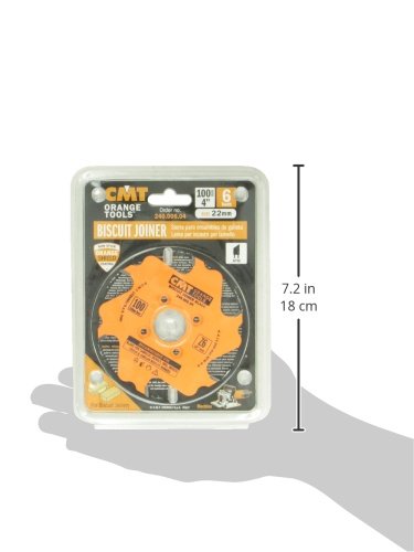 CMT 240.006.04 Biscuit Joiner Blade, 4-Inch Diameter x 6 Teeth, PTFE-Coated. - WoodArtSupply