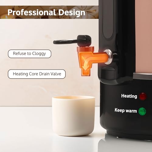 OFFNOVA Wax Melter for Candle Making, 6L Candle Wax Melting Pot with Heating Core Spout & Digital Display, Ideal for Business or Craft (Pink) OFFNOVA