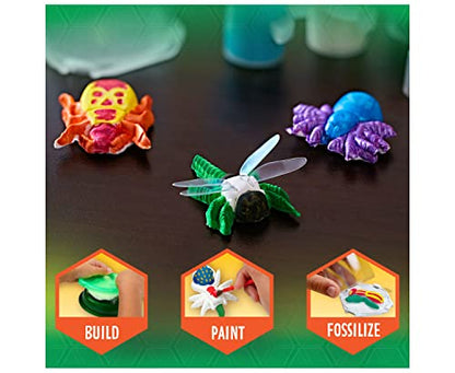 Crayola Metallic Clay Art Kit with Paints, Fossil Molds, Gift for Kids, Ages 7, 8, 9, 10 - WoodArtSupply