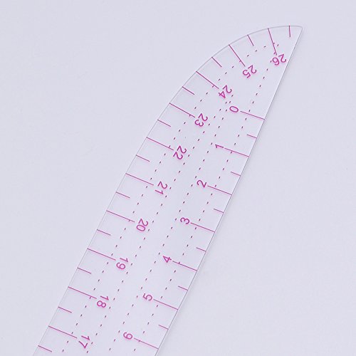 UTENEW French Curve Ruler Sewing, Comma Shaped 42cm Drawing Template Tool, Drafting Clothes Sleeves 2 Pack - WoodArtSupply