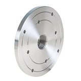 findmall 6 Inch Steel Wood Lathe Face Plate 1-1/4 Inch x 8TPI Threaded with Locking Set Screw to Secure on Spindle for Wood Lathe Turning Reversing findmall