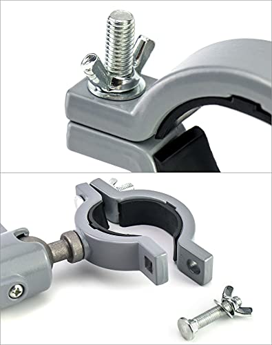 QWORK Bench Clamp Vise, 360 Degree Universal Electric Drill Stand Grinder Holder Bracket for Jewelry Making, Table Electric Drill Household QWORK