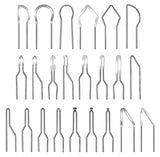 SAVITA 23pcs Wood Burning Nibs, Pyrography Wire Tips Replacement for Pyrography Machine Wood Burning Pen Tips for Pyrography on Gourds Wood Paper SAVITA