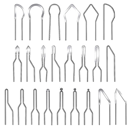 SAVITA 23pcs Wood Burning Nibs, Pyrography Wire Tips Replacement for Pyrography Machine Wood Burning Pen Tips for Pyrography on Gourds Wood Paper SAVITA