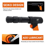 Air hammer,WP WORKPAD 270mm long barrel air chisel kit with 4pcs chisels with quick change retainer air chisel for shoveling and cutting WP WORKPAD