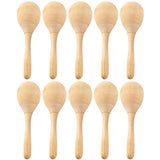 SUPVOX 8 Pcs DIY Wood Maracas Unfinished Hand Painted Maracas Party Favors Mini Wooden Fiesta Maracas for Kids Painting Craft Mexican Fiesta Birthday SUPVOX