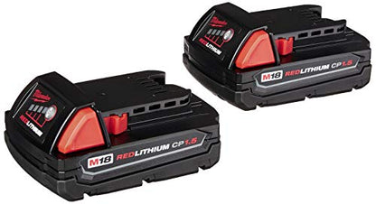 Milwaukee 2697-22CT M18 18-Volt Lithium-Ion Cordless Hammer Drill/Impact Driver Combo Kit