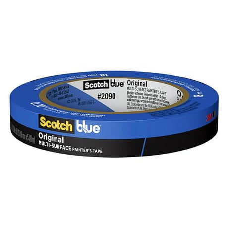 ScotchBlue Original Multi-Surface Painter's Tape, 0.70 Inches x 60 Yards, 1 Roll, Blue, Paint Tape Protects Surfaces and Removes Easily, ScotchBlue