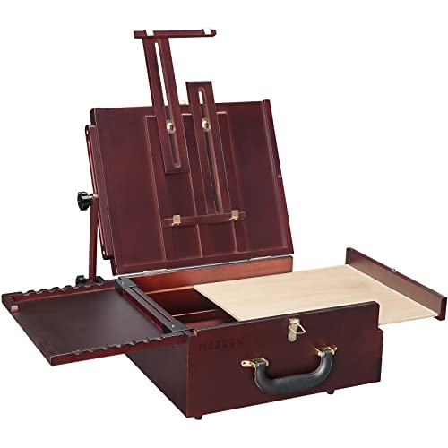 MEEDEN Pochade Box, Tabletop Easel for Painting, Portable Easel for Painting Canvas, French Easel Art Easels for Painting Adult for Outdoor Travel MEEDEN