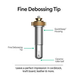 Cricut Fine Debossing Tip + QuickSwap Housing, Tip with Rolling Debossing Ball, Deboss Designs on Thick Foil, Cardstock & More, For Personalized Cricut