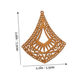 VILLCASE 3 Sets Wooden Geometric Earrings Leather Earring Making Kit African Earrings for Women Unfinished Wood Earrings Wooden Jewelry DIY Kits VILLCASE