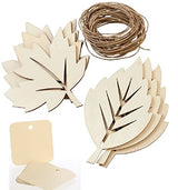 Factory Direct Craft Set of Unfinished Leaf Cutout Place Cards Kit for Thanksgiving Tables and Autumn Wedding Receptions Factory Direct Craft
