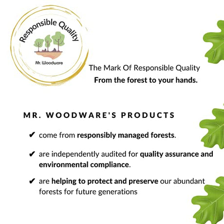 Mr.Woodware 10 Inch Wooden Spoons for Cooking - Set of 24 Long Handle Wooden Spoon for Mixing, Stirring, Tasting - Kitchen Wooden Utensils For Mr. Woodware