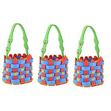 Cabilock 12 Sets Woven Basket DIY Material Kit basket weaving supplies DIY Bag weaving supplies Kids Crafts Candy Basket Weaving Kit basket making Cabilock