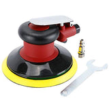 Professional Air Random Orbital Palm Sander, Heavy Duty Dual Action Pneumatic Sander with 1pc Backing Plate (6 inch) Asabocai