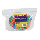 Colorations Snowman Stamper Kit, 15 Stamps, EVA Foam, Durable, Washable, Arts and Crafts, for Kids, Winter, Christmas, Holidays, Classroom, Craft Colorations