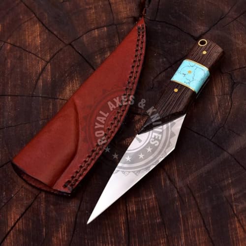 Custom Handmade Kiridashi Knife,Professional Razor Sharp Hand Forged Japanese Stainless Steel Blade Hammered Pattern for Woodworking, Marking, Wood Steel Craft