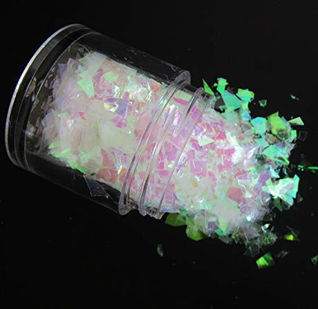 12 Colors Iridescent Chunky Glitter Flakes Kit Irregular Resin Epoxy Art Craft Paint Glitters Sparkles Accessories Festival Cosmetic Body Glitter LoveOurHome