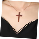 STOBOK 20pcs Cross Diy Pendant Jewelry Cross Charm Jesus Cross Figurine Wood Cross Embellishment Unfinished Wood Cross Unfinished Wood Charms STOBOK