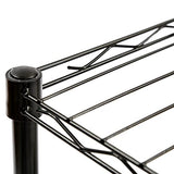 HOMEFORT 6-Tier Wire Shelving, 6 Shelves Unit Metal Storage Rack, Durable Organizer, Perfect for Pantry Closet Kitchen Laundry Organization (Black) HOMEFORT