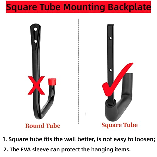Locawaya Heavy Duty Garage Storage Hooks, Overhead Garage Storage Rack, 4 Pack Wall Mounted Ladder Hook, Utility Ceiling Hangers & Organizer for Locawaya