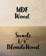 Wooden Letter 8" Blank M Vine Monogram Font MDF (Various Sizes) NEXTCraft