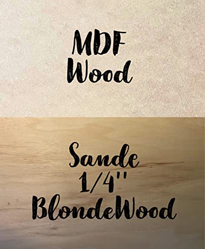 Wooden Letter 4" Blank W Vine Monogram Font MDF (Various Sizes) - WoodArtSupply