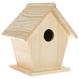 Woodpile Fun! Hobby Lobby DIY Paintable Customizable Traditional Pentagon Unfinished Wood Birdhouse for Kids and Adults Woodpile Fun!