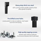 FLEXIMOUNTS Universal Steel Workbench Kit 5 Legs L Shaped Heavy Duty Work Bench for Garage Storage Shelving Workbenches Frame Black Customizable Work FLEXIMOUNTS