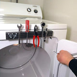 Master Magnetics Magnetic Tool Holder with Magnetic Mount - 12" Wide, 30 lb per inch Pull, Gray, 07576 Master Magnetics