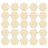 Decoraciones para Salas De Casa Hexagon 50Pcs Wooden Hexagon Pieces Unfinished Hexagon Cutout Christmas DIY Craft Supplies Decorations Ornaments 60MM Milisten