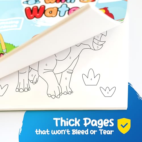 Paint With Water Coloring Book for Toddlers: Mess Free Kids Watercolor Painting Activity Kit - Arts and Crafts For Ages 2 3 4 5 6 Years Old - Creative Kiddos