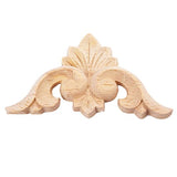4-Pack Wood Carved Appliques Onlay Decal for Furniture, 6x6cm/2.36"x2.36", Corner Decal for Desk Cabinet Mirror Dresser Drawer Home Decoration MUXSAM