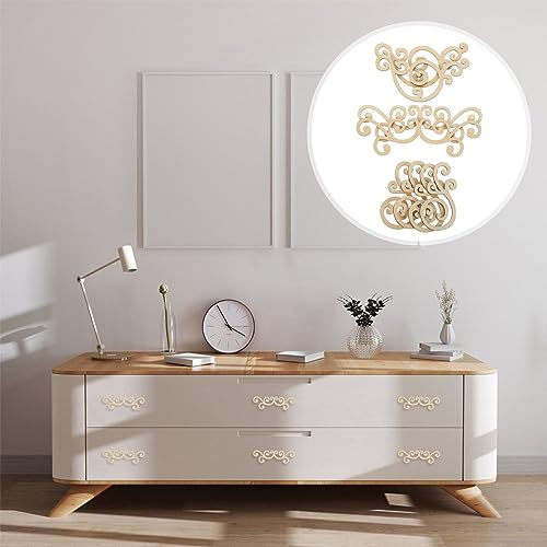 Yardwe Decorative Wood Chips 16pcs Wooden Leaves Cutout Unfinished Wood Leaf Slices Hollow Out Blank Chips DIY Crafts Pieces Art Embellishment for Yardwe