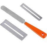 KEWAYO Guitar Fingerboard Luthier Tool Set Including Guitar Fret Crowning Luthier File, Fret Leveling Beam Sanding Leveler Beam and Fingerboard Guard KEWAYO