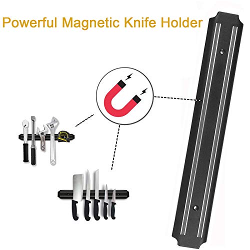 Magnetic Knife Strips(15 Inch X Set Of 2) Magnetic Knife Storage Strip, Knife Holder, Knife Rack, Knife Strip, Kitchen Utensil Holder, Tool Holder, PENXUA