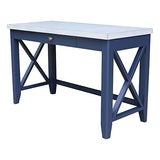 IC International Concepts Hampton Desk, Standard, Blue/Chalk IC International Concepts