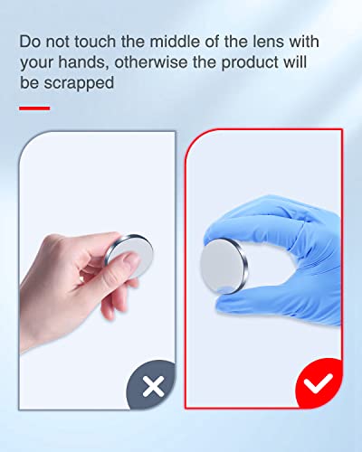 3PCS FAHKNS Molybdenum Reflective Lens Dia:25mm/0.98" T3mm Mo Mirror Laser Lens for CO2 Laser Engraving Cutting Engraver/Cutter 40W-200W FAHKNS