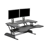 Vari VariDesk Pro Plus 36 - Adjustable Desk Converter with 11 Height Settings - Laptop Sit Stand Desk Riser for Table Tops and Home Office- Fully Vari