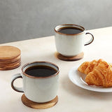 8 Pack Acacia Wood Coasters for Coffee Table - Wooden Coasters for Drinks, Dining Table, Bar (4 In) Juvale