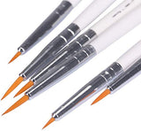 MEEDEN Miniature Detail Paint Brushes, 2/0 3/0 0 Small Fine Tip Paintbrush Set for Acrylic Watercolor Painting, Model Paint Brush for Craft, Nail MEEDEN