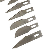 BLADE PRO 10 Piece Assorted Sizes & Shapes Crafting Blades For Knife | Steel Build For Sharp Precise Cutting | Great For Arts & Crafts HAWK IMPORTERS, INC