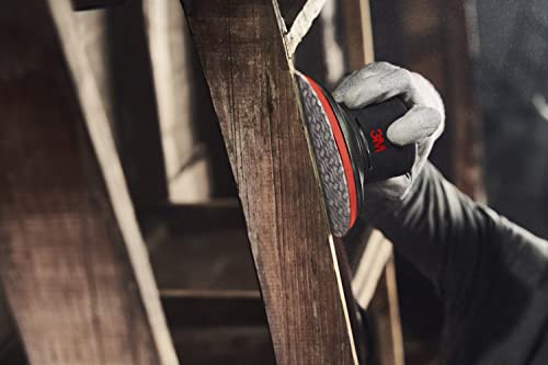 3M Random Orbital Sander, Xtract Pneumatic 88942, 5 in, with Central Vacuum Attachment, 3/16 in Orbit, Ergonomic and Lightweight ROS, .28 HP (209W) Xtract